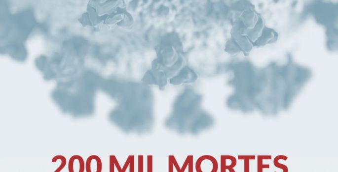 Com infecções em alta e sem vacinar, Brasil atinge 200 mil mortos pela Covid