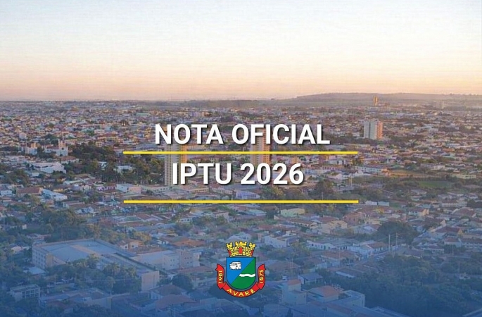 Nota Oficial sobre o IPTU em Avaré