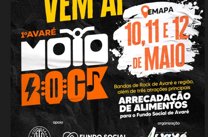 1º Avaré Moto Rock acontece entre 10 e 12 de maio no recinto da EMAPA