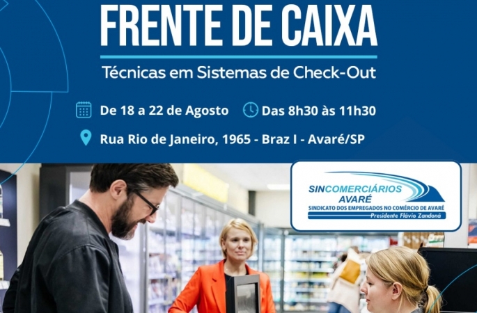 Curso de Frente de Caixa é Oferecido em Avaré pelo Sincomerciários