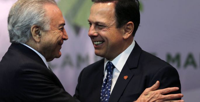 Temer diz que PMDB “está de portas abertas” para Doria em 2018