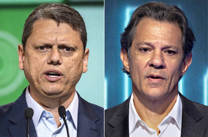 Datafolha: Tarcísio tem 50%, e Haddad, 40%; indecisos são 4%, e brancos e nulos, 6%