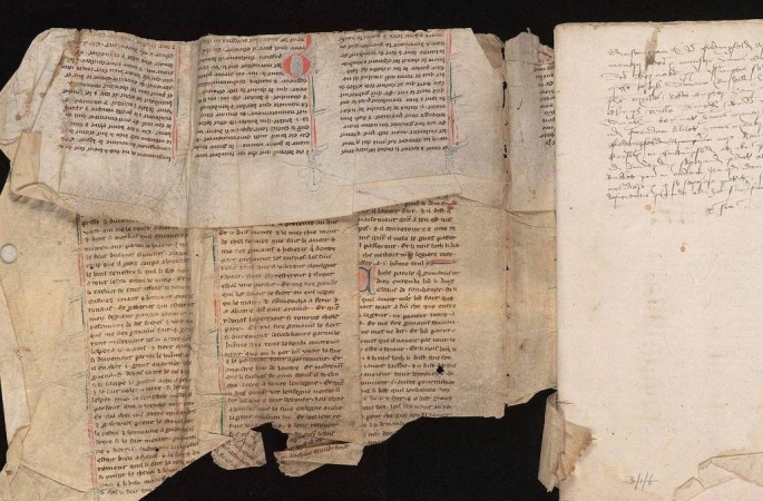 O manuscrito perdido há 400 anos sobre a lenda do rei Arthur é encontrado dentro de um livro