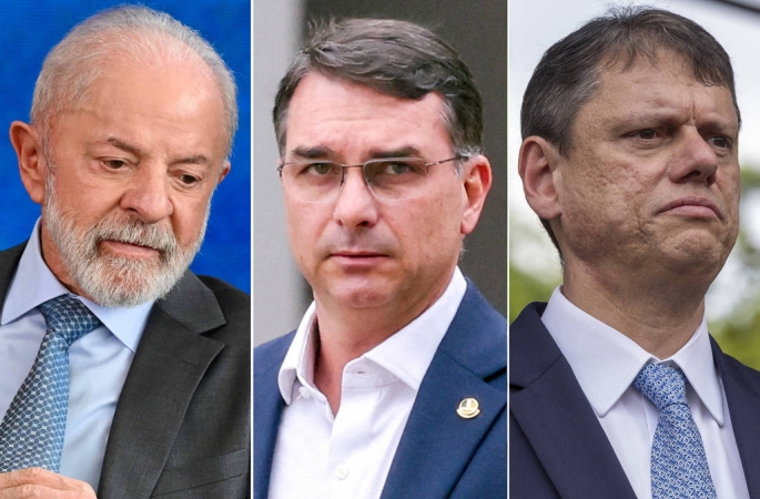 Genial/Quaest: Flávio supera Tarcísio no 1º turno e perde de Lula por 10 pontos no 2º turno