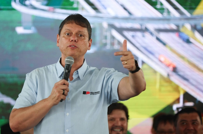 Tarcísio lidera isolado intenção de voto para Governo de SP, mostra Datafolha