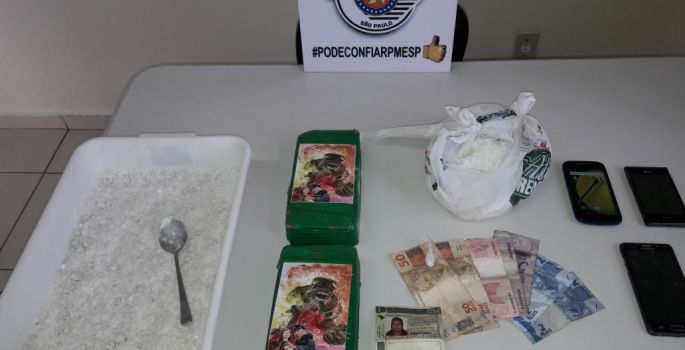 Mais de 4 Kg de cocaína são apreendidos pela PM de Avaré