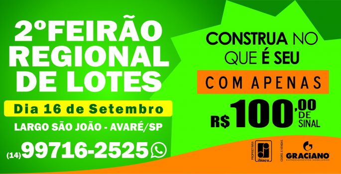 Vila Jatobá realizará “feirão de loteamentos em Avaré”