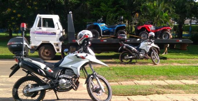 Operação da PM flagra mais quadriciclos sendo conduzidos irregularmente na represa
