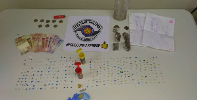 Polícia flagra casal de traficantes em Avaré