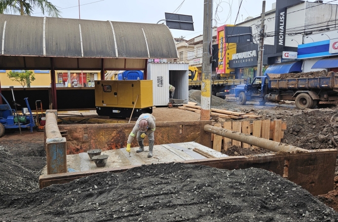 Obras contra enchentes avançam na região central de Avaré