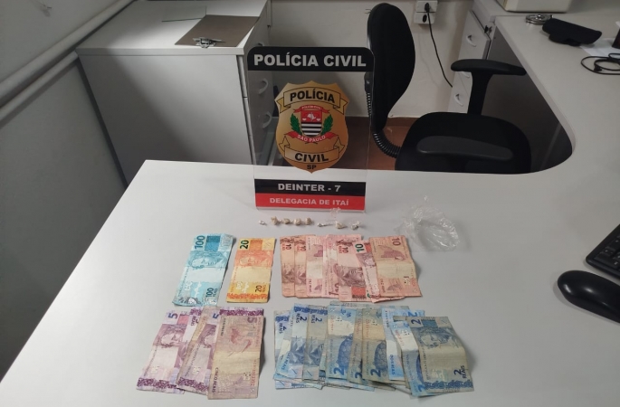 Taxista é preso por tráfico de drogas em Itaí durante ação da Polícia Civil