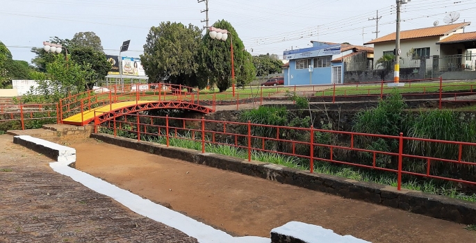 Avaré: Prefeitura revitaliza pintura da Praça Japonesa