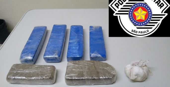 Homem é preso com 6 tabletes de drogas no Bairro Terras de São José - Avaré