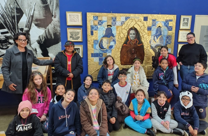Estudantes de escola municipal visitam museu e Memorial Djanira