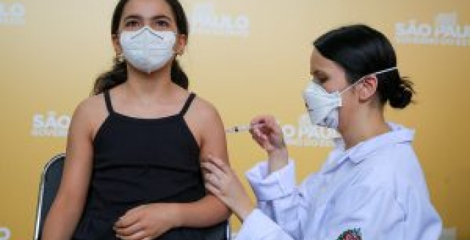 Estado de São Paulo ultrapassa 300 mil crianças vacinadas