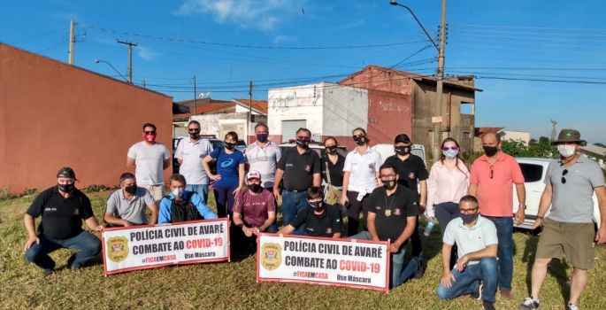 Avaré: Polícia Civil participa da campanha “Máscara é Vida”