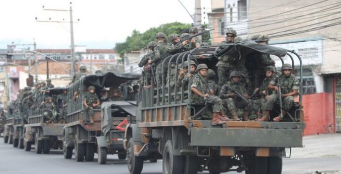 Uso do Exército para combater o crime nos Estados cresce pelo menos 3 vezes
