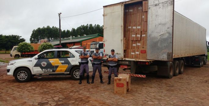 Polícia Rodoviária apreende mais de 14 milhões de cigarros contrabandeados na Castello Branco