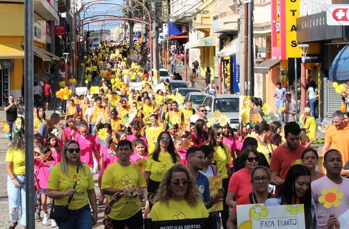 Caminhada da Campanha Faça Bonito reúne centenas de pessoas