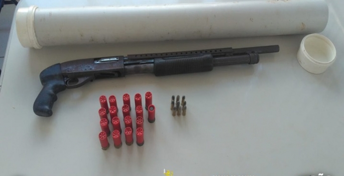 Polícia Militar localiza armamento em Pirajú