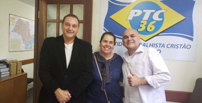 Rogério Rodrigues é recebido pelo presidente do PTC
