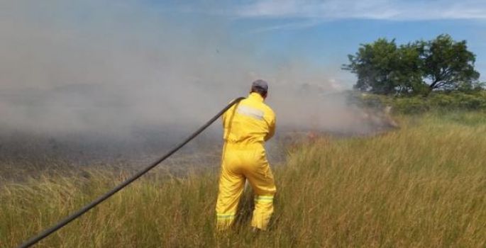 Incêndio em área de pastagem mobiliza Corpo de Bombeiros em Avaré