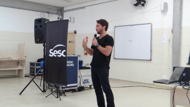 Medalhista olímpico Flávio Canto palestra em Avaré