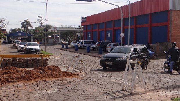 Em obras, Avenida Major Rangel tem mudança temporária de trânsito