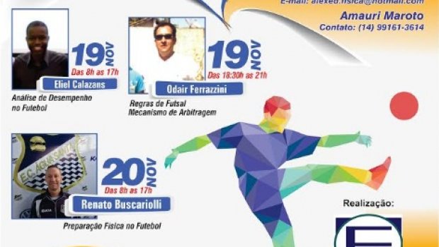 Seguem as inscrições para o 2º Fórum de Futsal e Futebol da Frea