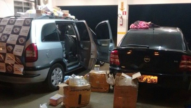Polícia Rodoviária apreende ½ tonelada de produtos contrabandeados