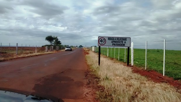 Sinalização da estrada da Ponte Alta é concluída