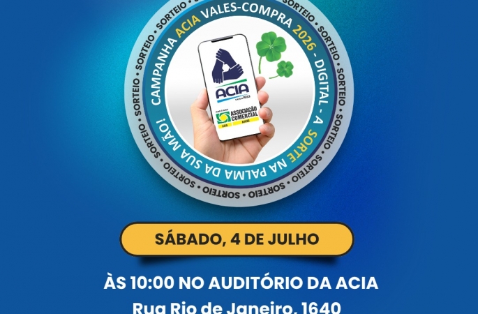 ACIA realiza o segundo sorteio da campanha “A Sorte na Palma da Sua Mão 2026”