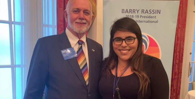 Alessandra Maluf se encontra com Barry Hassin, Presidente do Rotary International