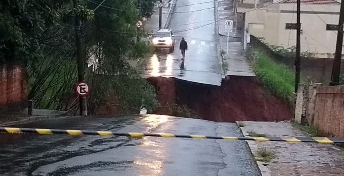 Tempestade desabriga famílias, interdita rodovia e alaga ruas em Botucatu