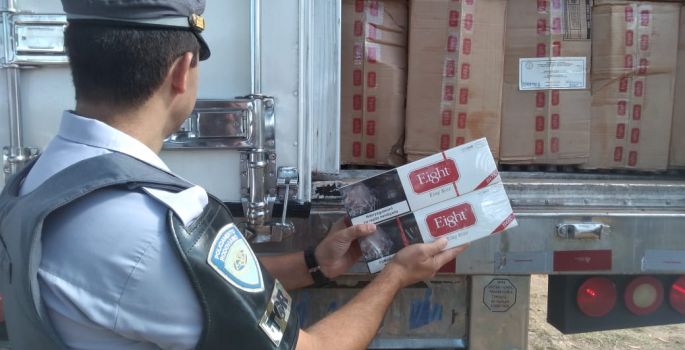Contrabandista é preso pela Polícia Rodoviária na Rodovia Castello Branco