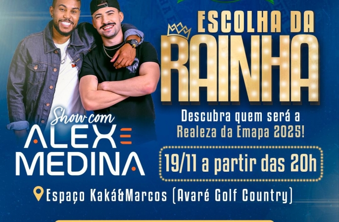 Baile para escolha da rainha da 55ª EMAPA acontece nesta quarta, 19, véspera de feriado