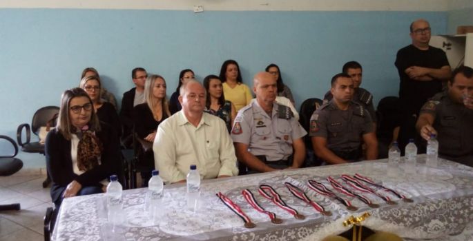 Polícia Militar promove mais uma formatura do Proerd na cidade de Taguaí