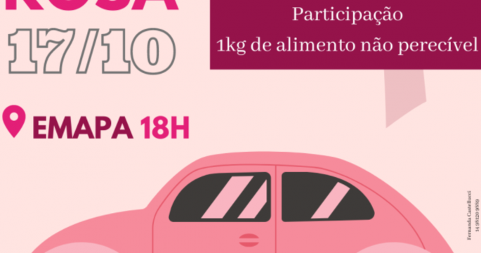 ABOVA promove “carreata rosa” em Avaré