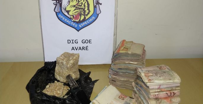 Operação da DIG de Avaré resulta em prisão e apreensão de crack e R$ 15 mil