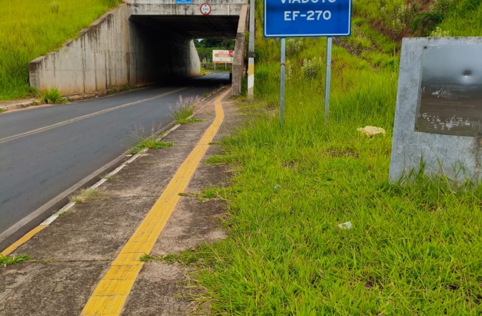 Vandalismo compromete iluminação e segurança em importante túnel de acesso em Avaré