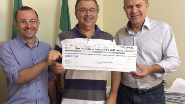 Câmara de Avaré devolve mais de 1,3 Milhões do Duodécimo