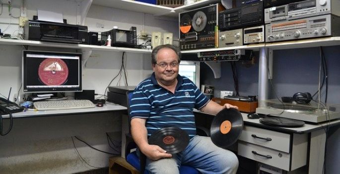 Fotógrafo avareense cria acervo digital de discos de 78 rotações
