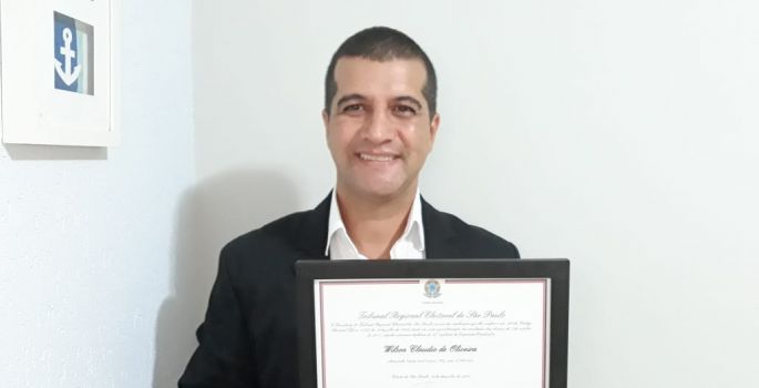 Subtenente Wilson de Avaré recebe diploma do TRE