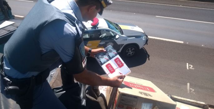 TOR prende dois e apreende mais de 5 mil maços de cigarros contrabandeados