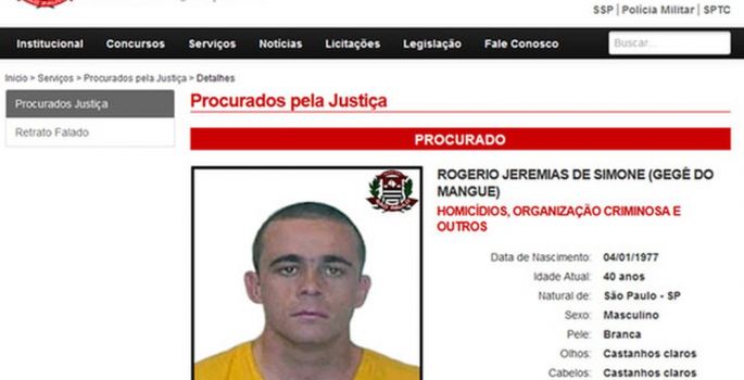 MP de SP suspeita que Gegê do Mangue controle o tráfico de drogas no Paraguai