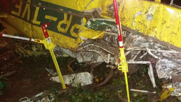 Piloto morre após aeronave agrícola bater em rede de alta tensão na região de São Manuel