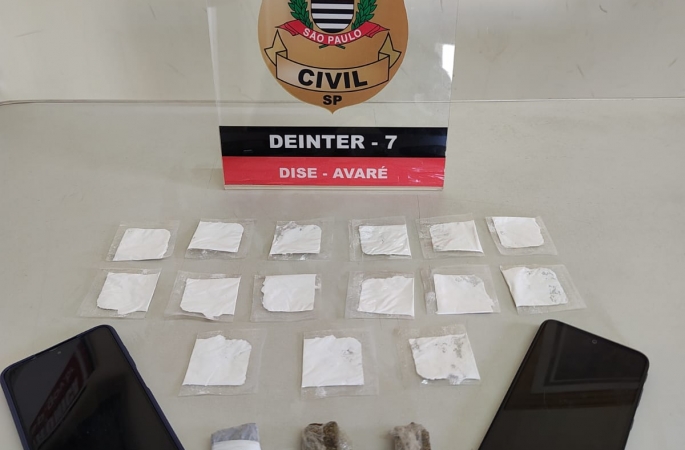 Polícia Civil prende dois em flagrante por tráfico de drogas no Bairro Jurumirim em Avaré