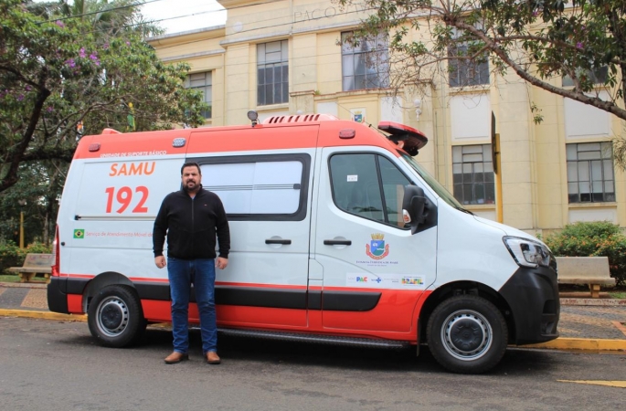 Avaré recebeu a nova ambulância para o SAMU