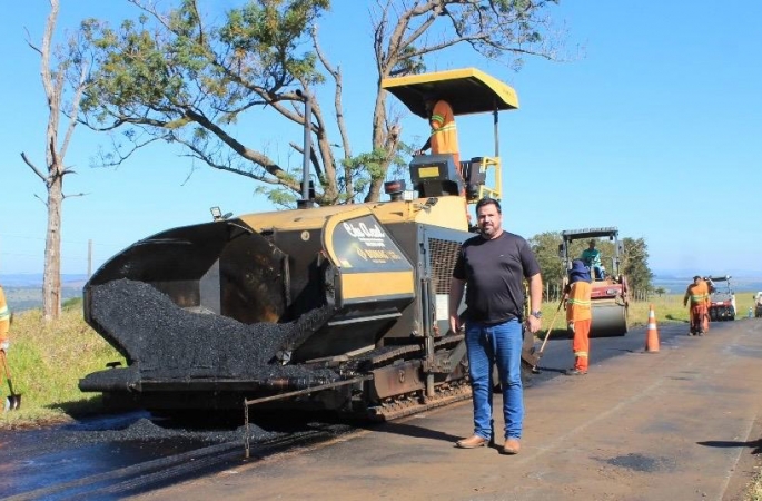 Obras para recapeamento da Estrada da Ponte Alta são iniciadas
