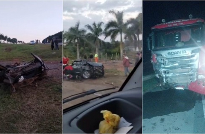 Acidente entre carro e caminhão mata criança em rodovia no interior de SP